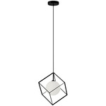 Thomson Pendant - Matte Black / White