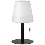 Tinsley Static White/RGB Portable Table Lamp - Matte Black / White