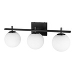 Vivaldi Bathroom Vanity Light - Matte Black / White