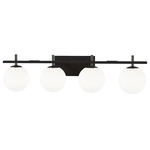 Vivaldi Bathroom Vanity Light - Matte Black / White