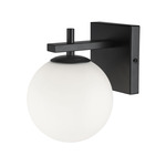 Vivaldi Wall Sconce - Matte Black / White