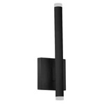 Wilson Tall Wall Sconce - Matte Black / Frosted