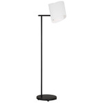 Paerero Floor Lamp - Aged Iron / White