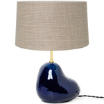 Hebe Small Table Lamp - Deep Blue / Sand