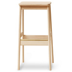 Angle Bar Stool - White Oak