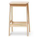 Angle Bar Stool - White Oak