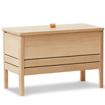 A Line Storage Bench - White Oak