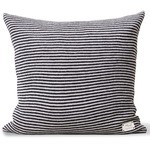Aymara Square Cushion - Cream/Dark Grey Stripes