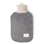 Aymara Hot Water Bottle Cover with Bottle - Dark Grey