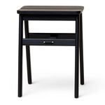 Angle Foldable Stool - Black Stained Oak