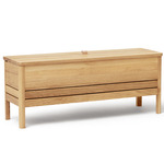 A Line Storage Bench - White Oak