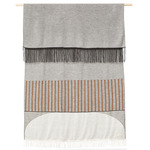 Aymara Grey Pattern Fringe Blanket - Pattern Grey
