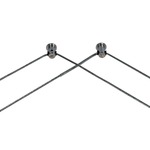 Kable Lite Wall Turn - Satin Nickel