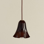 Fazzo Petite Pendant - Brass / Tobacco