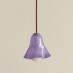 Fazzo Petite Pendant - Patina Brass / Lilac