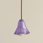 Fazzo Petite Pendant - Blackened Brass / Lilac