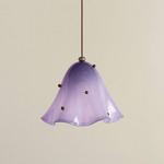 Fazzo Pendant - Pewter / Lilac with Pistachio Embelleshments