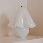 Fazzo Table Lamp - Brass / Opaline