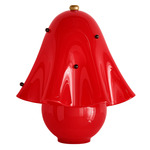Fazzo Table Lamp - Brass / Poppy with Ink Embellishments