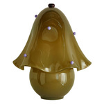 Fazzo Table Lamp - Blackened Brass / Pistachio with Lilac Embelleshments