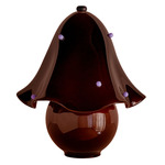 Fazzo Table Lamp - Blackened Brass / Tobacco with Lilac Embellishments