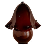 Fazzo Table Lamp - Blackened Brass / Tobacco with Ink Embellishments
