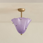 Fazzo Surface Mount - Brass / Lilac with Pistachio Embelleshments