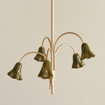 Flora Chandelier - Brass / Pistachio