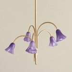 Flora Chandelier - Brass / Lilac