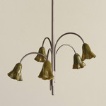 Flora Chandelier - Pewter / Pistachio
