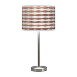 Weave Hudson Table Lamp - Brushed Nickel / Walnut Linen