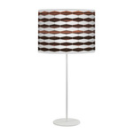 Weave Tyler Table Lamp - White / Ebony Linen