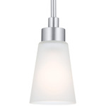 Erma Pendant - Brushed Nickel / Satin Etched