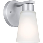 Stamos Wall Sconce - Brushed Nickel / Satin Etched