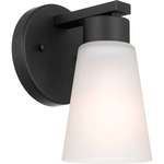 Stamos Wall Sconce - Black / Satin Etched