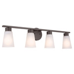 Stamos Bathroom Vanity Light - Olde Bronze / Satin Etched