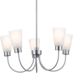 Erma Chandelier - Brushed Nickel / Satin Etched