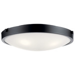 Lytham Ceiling Light - Black / Satin Etched