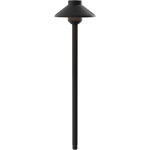 Stepped Dome Integrated LED Path Light 12V - Textured Black