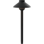 Stepped Dome Integrated LED Path Light 12V - Textured Black