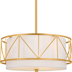 Birkleigh Convertible Pendant - Classic Gold / White