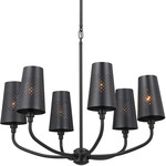 Adeena Chandelier - Black / Black