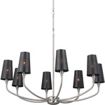 Adeena Chandelier - Classic Pewter / Black