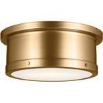 Serca Ceiling Light - Brushed Natural Brass / Satin Etched