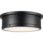 Serca Ceiling Light - Black / Satin Etched