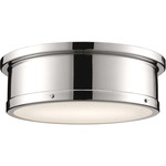 Serca Ceiling Light - Polished Nickel / Satin Etched