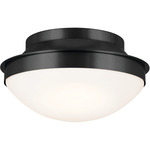 Bretta Ceiling Light - Black / Satin Etched