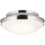 Bretta Ceiling Light - Polished Nickel / Satin Etched