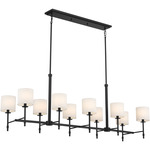 Ali Linear Chandelier - Black / White