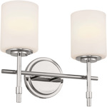 Ali Bathroom Vanity Light - Polished Nickel / Satin Etched